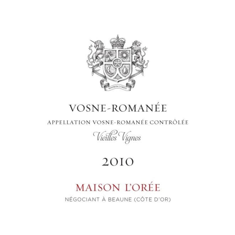 Maison L'Oree Vosne-Romanee 2010 Front Label