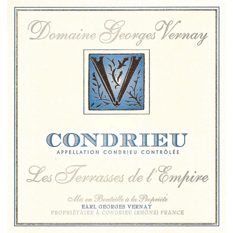 Georges Vernay Condrieu Les Terrasses de L'Empire 2013 Front Label