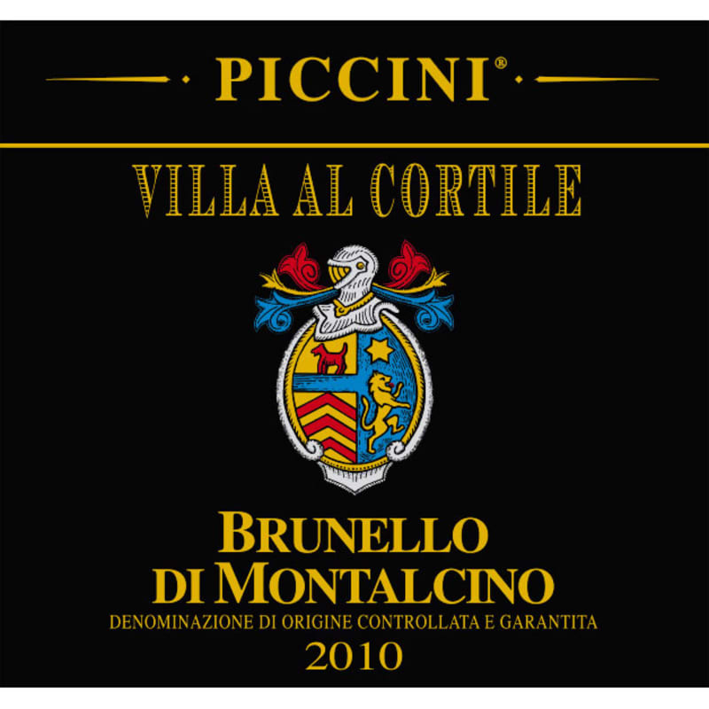 Piccini Brunello di Montalcino 2010 Front Label