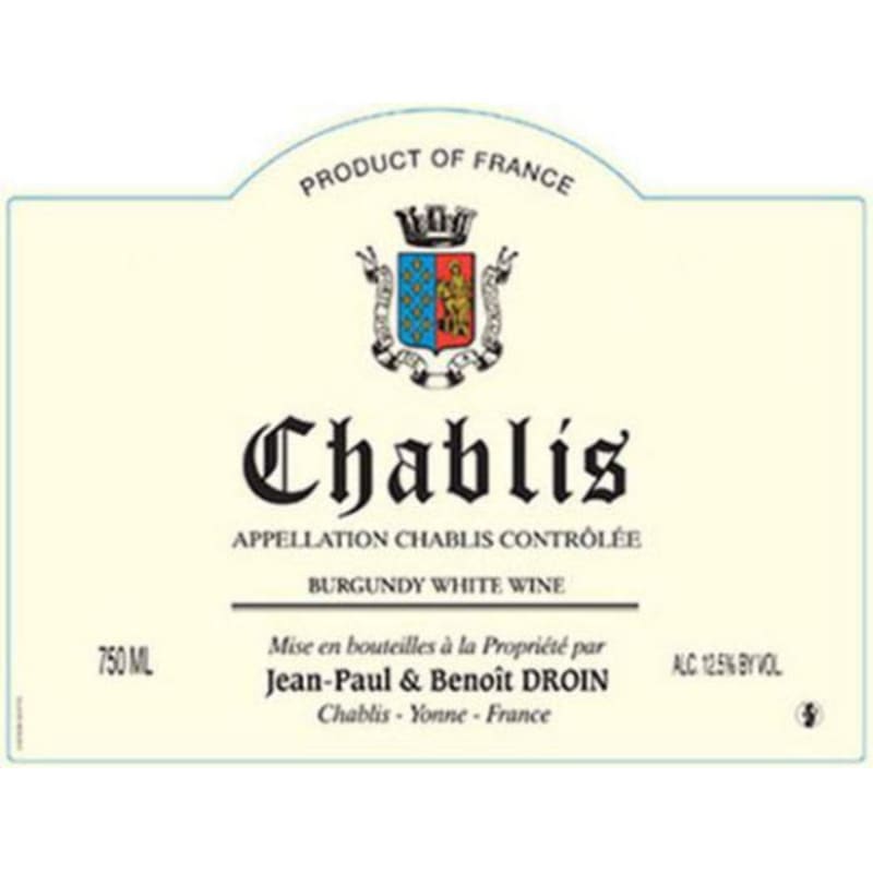 Jean Paul & Benoit Droin Chablis 2011 Front Label