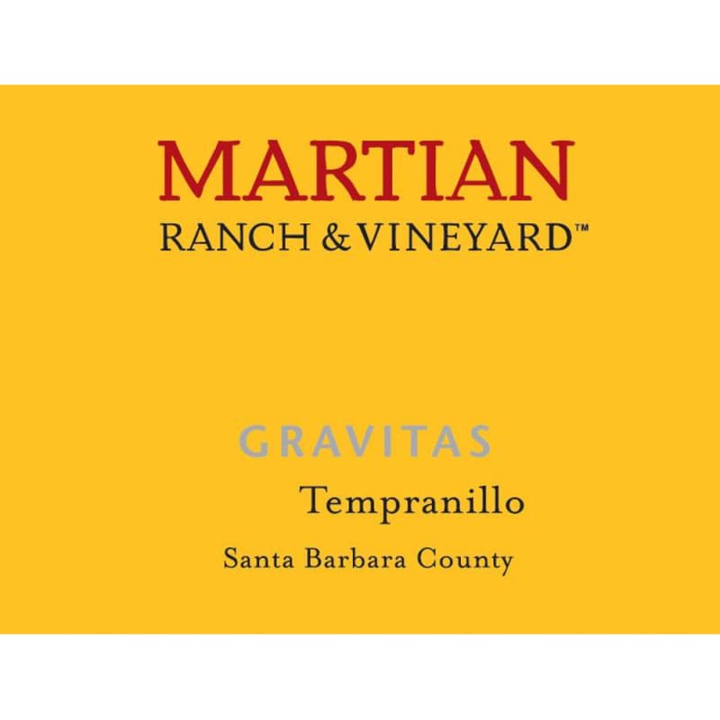 Martian Gravitas Tempranillo 2012 Front Label