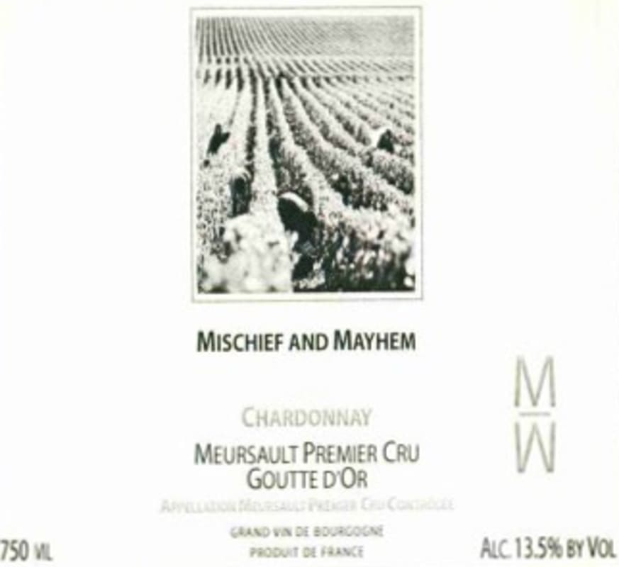 Mischief and Mayhem Meursault Premier Cru Goutte d'Or 2007 Front Label