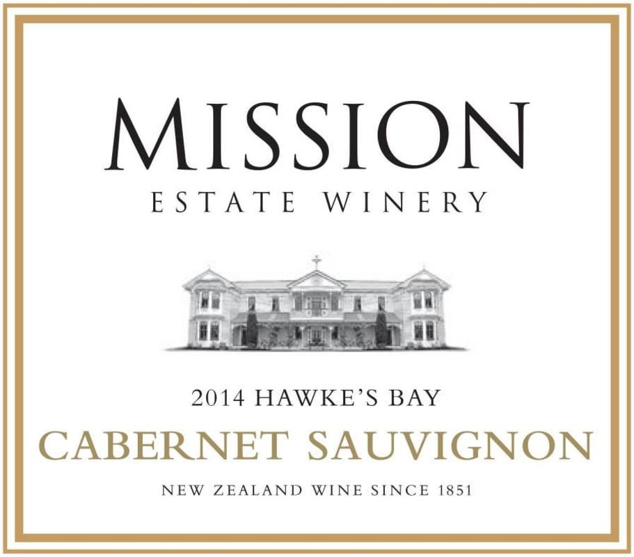 Mission Estate Cabernet Sauvignon 2014 Front Label