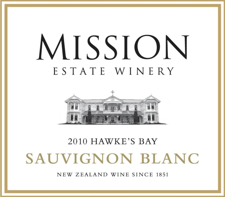 Mission Estate Sauvignon Blanc 2010 Front Label