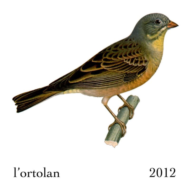 Fausse Piste L'Ortolan Roussanne 2012 Front Label