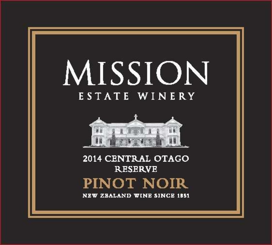 Mission Estate Reserve Pinot Noir 2014 Front Label