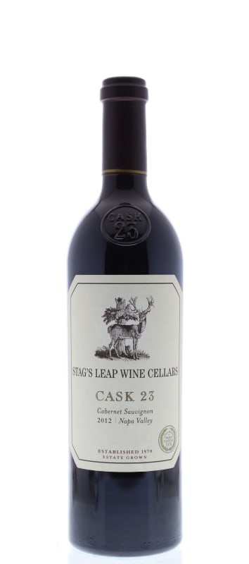Stag's Leap Wine Cellars Cask 23 Cabernet Sauvignon (damaged labels) 2012 Front Bottle Shot