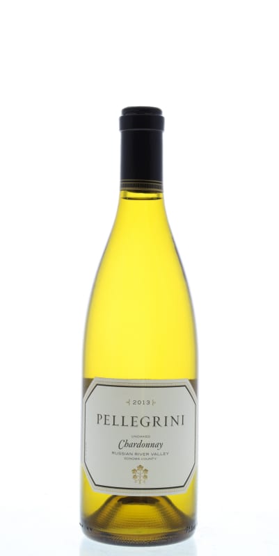 Pellegrini Unoaked Chardonnay 2013 Front Bottle Shot