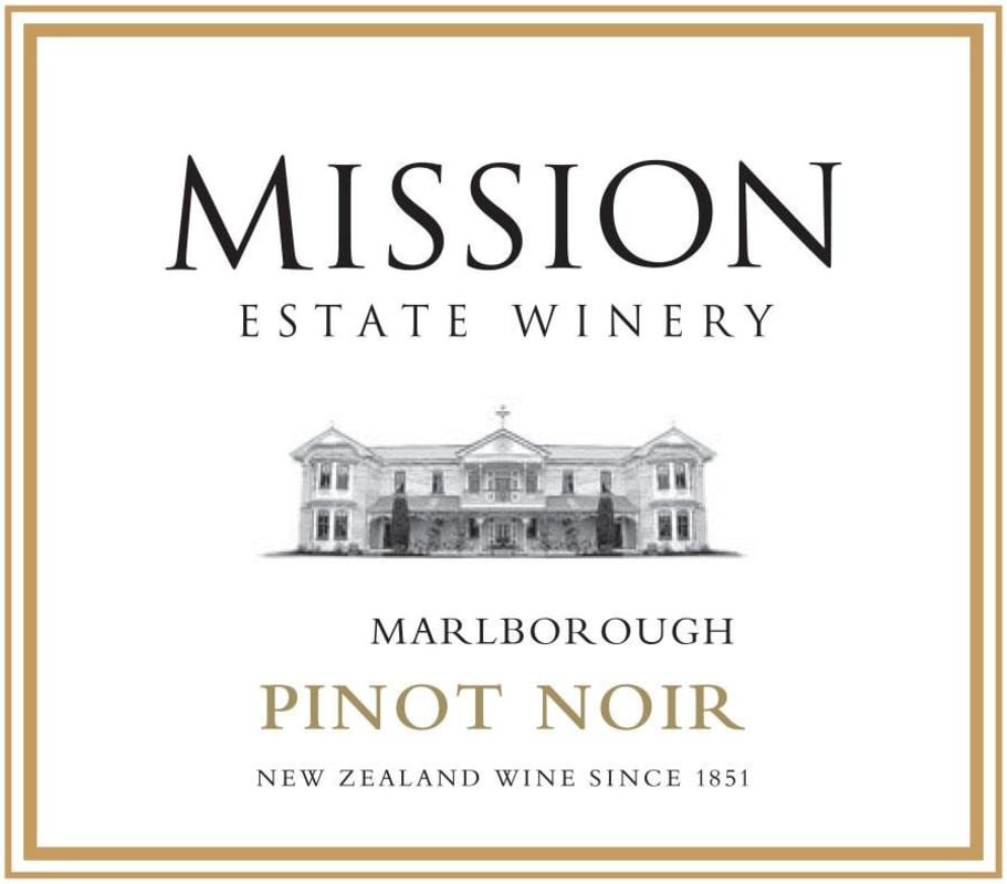 Mission Estate Pinot Noir 2015 Front Label