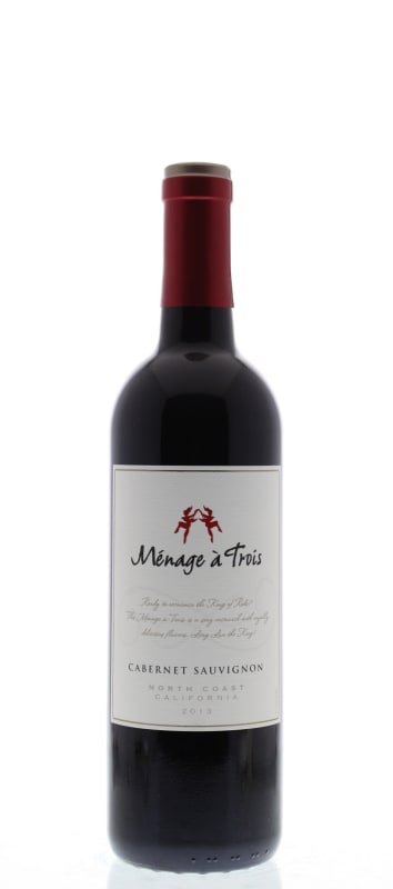 Menage a Trois Cabernet Sauvignon 2013 Front Bottle Shot