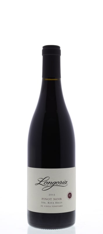 Longoria Fe Ciega Vineyard Pinot Noir 2012 Front Bottle Shot