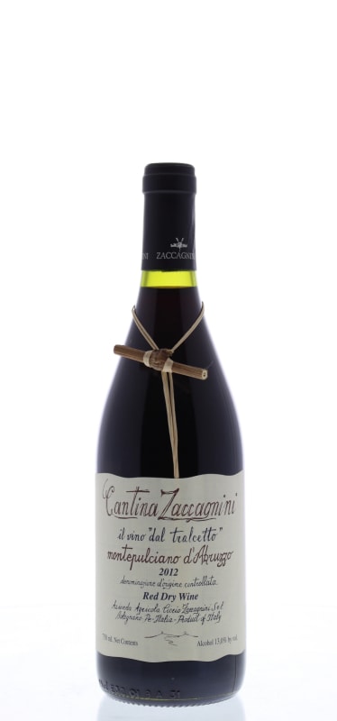 Zaccagnini Tralcetto Montepulciano d'Abruzzo 2012 Front Bottle Shot