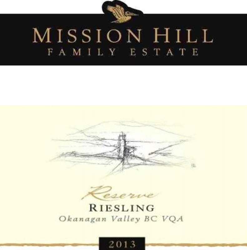 Mission Hill Reserve Riesling 2013 Front Label