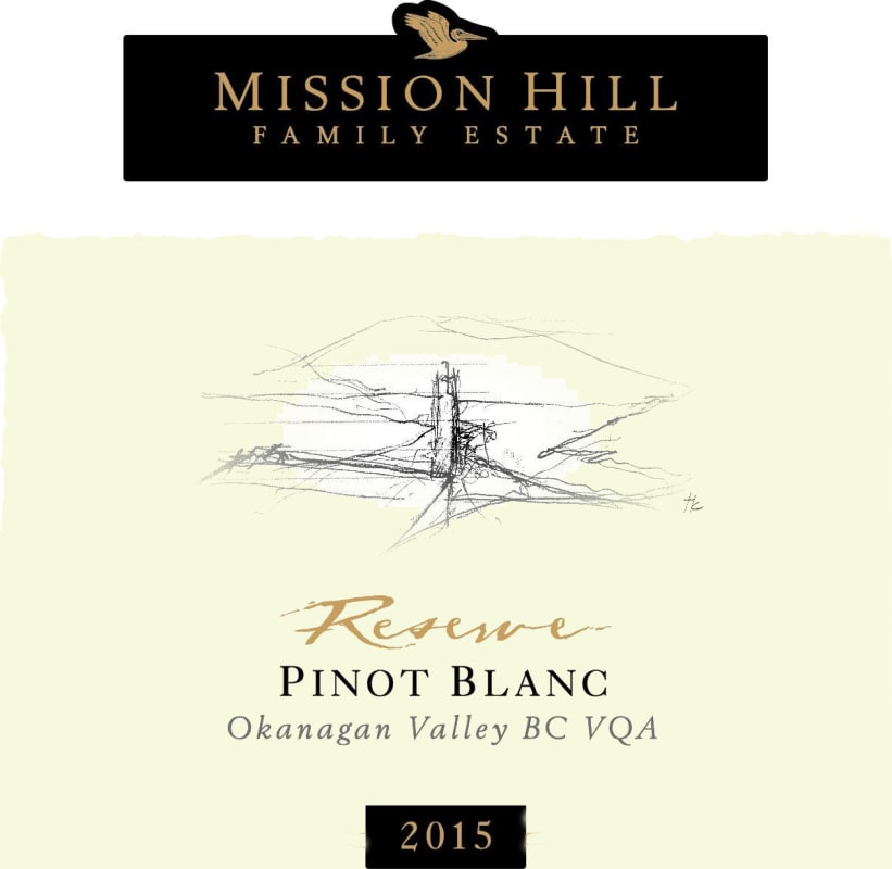 Mission Hill Reserve Pinot Blanc 2015 Front Label