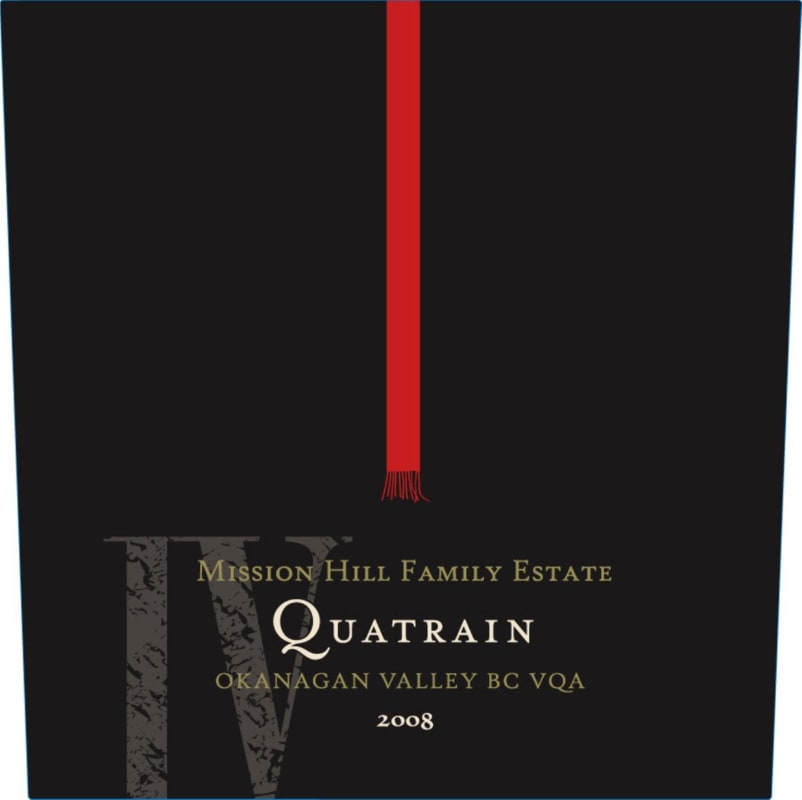 Mission Hill Legacy Series Quatrain 2008 Front Label