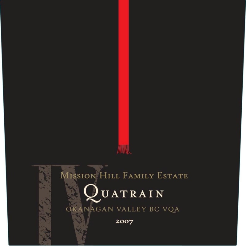 Mission Hill Legacy Series Quatrain 2007 Front Label