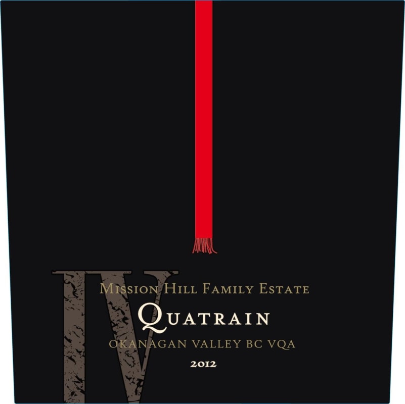 Mission Hill Legacy Series Quatrain 2012 Front Label