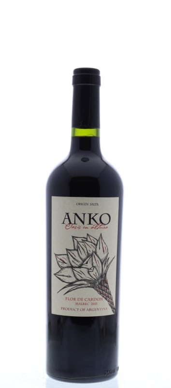 Anko Flor de Cardon Malbec 2011 Front Bottle Shot