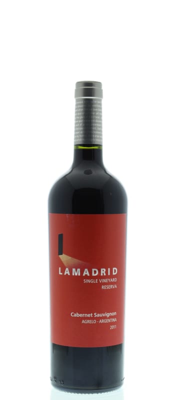 Lamadrid Single Vineyard Cabernet Sauvignon Reserva 2011 Front Bottle Shot