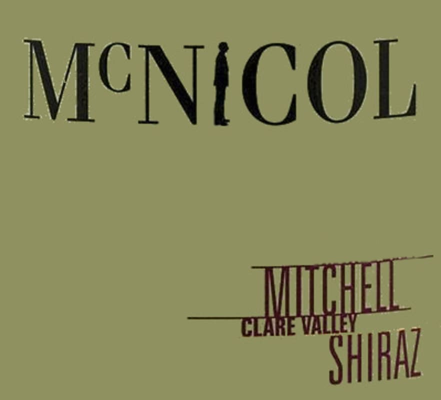 Mitchell McNicol Shiraz 2007 Front Label