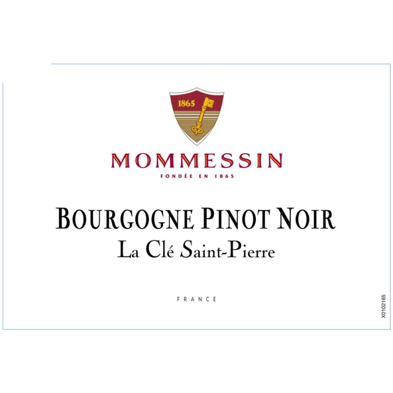 Mommessin Bourgogne Pinot Noir 2012 Front Label