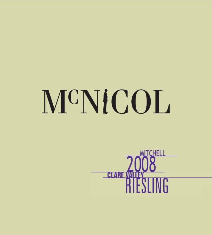 Mitchell McNicol Riesling 2008 Front Label