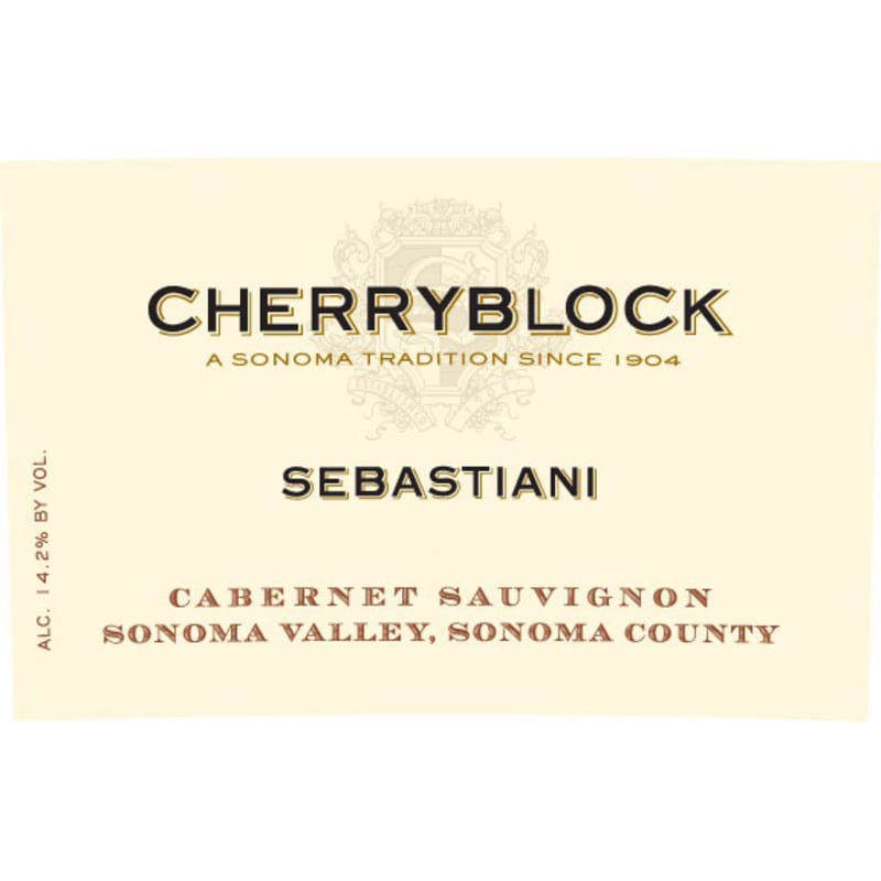 Sebastiani Cherryblock Cabernet Sauvignon 2012 Front Label