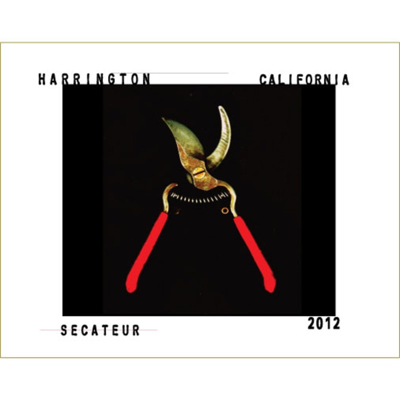 Harrington Secateur Red Blend 2012 Front Label