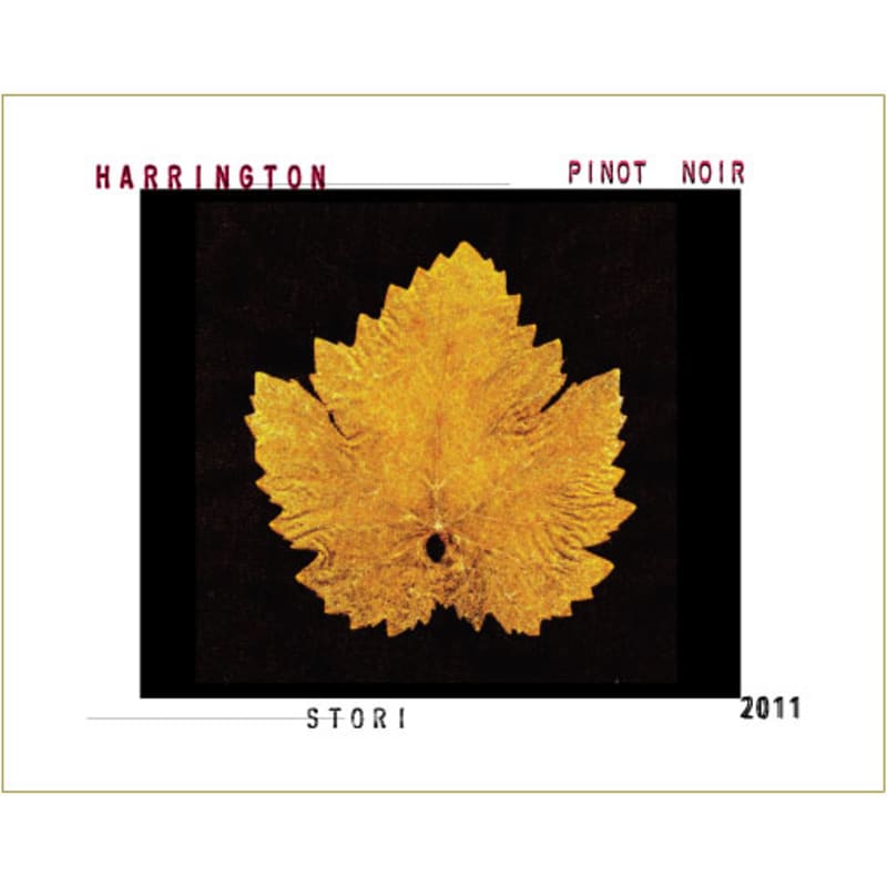 Harrington Stori Vineyard Pinot Noir 2011 Front Label
