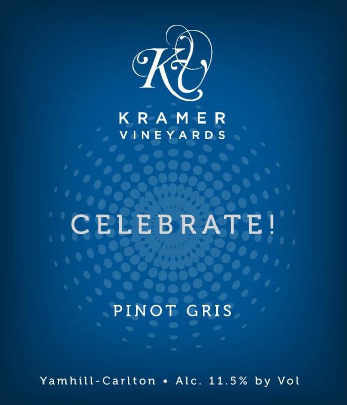 Kramer Celebrate Pinot Gris 2014 Front Label