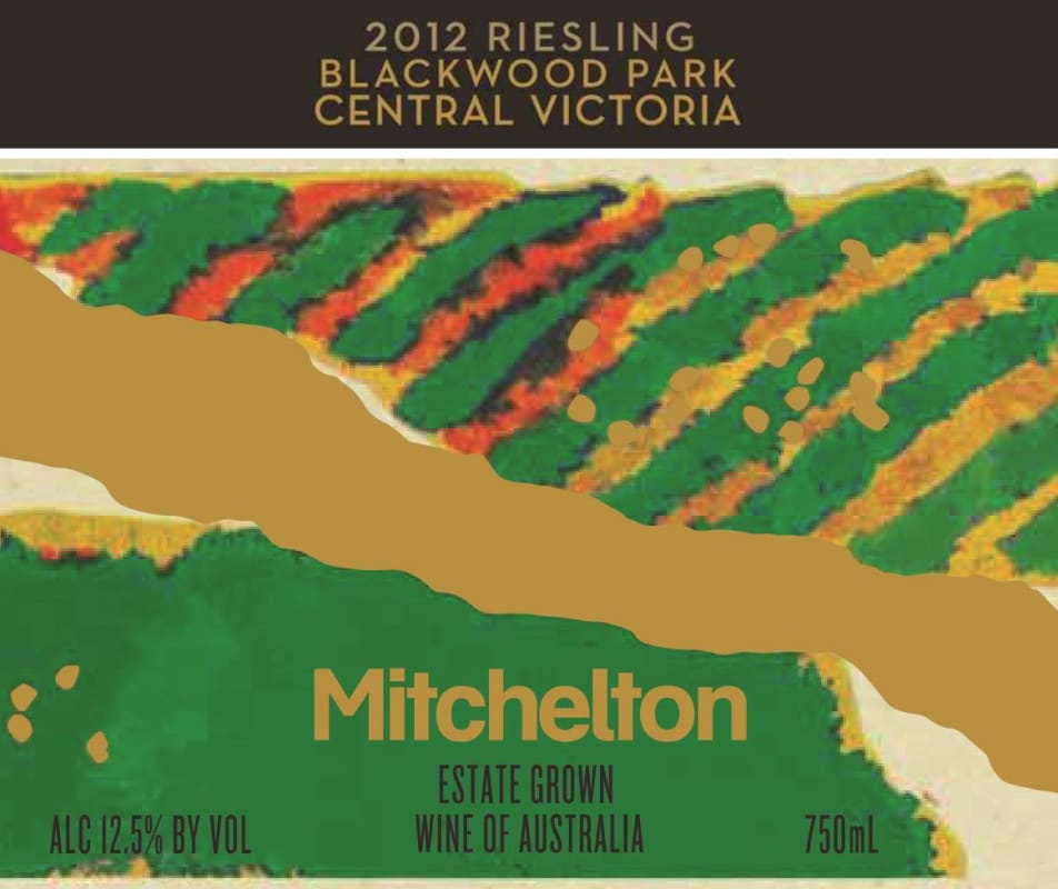 Mitchelton Blackwood Park Estate Riesling 2012 Front Label