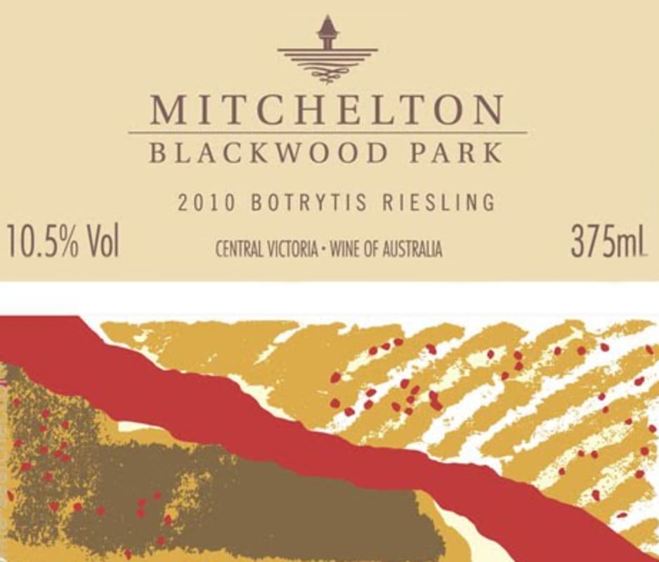 Mitchelton Blackwood Park Botrytis Riesling 2010 Front Label