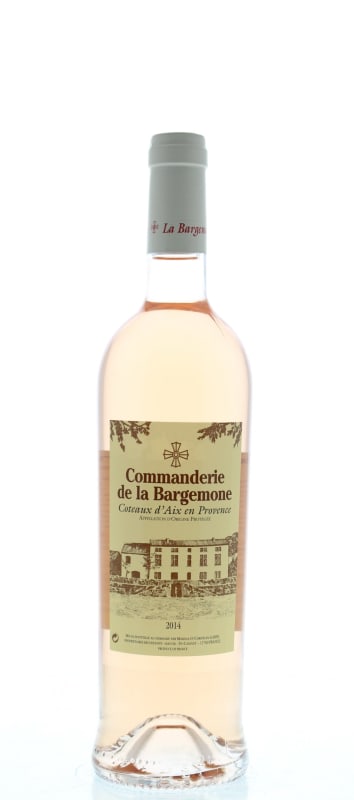 Commanderie de la Bargemone Coteaux d'Aix en Provence Rose 2014 Front Bottle Shot