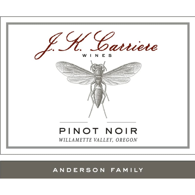 J.K. Carriere Anderson Family Pinot Noir 2011 Front Label