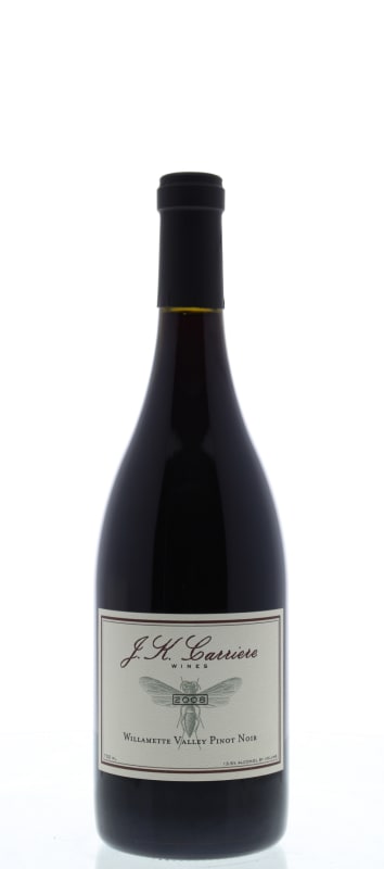 J.K. Carriere Willamette Valley Pinot Noir 2008 Front Bottle Shot