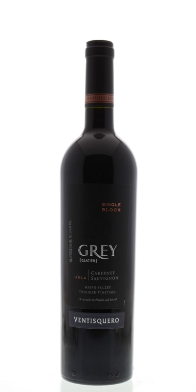 Vina Ventisquero Grey Single Block Vineyard Cabernet Sauvignon 2012 Front Bottle Shot