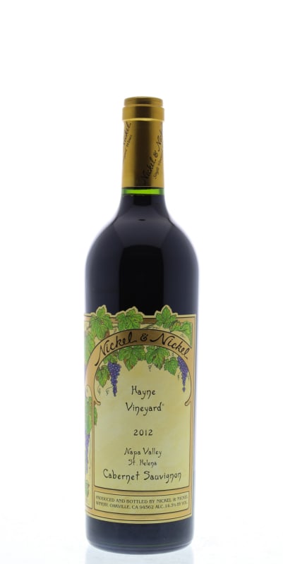 Nickel & Nickel Hayne Cabernet Sauvignon 2012 Front Bottle Shot