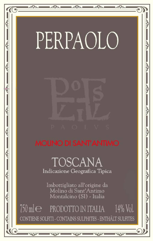 Molino di Sant'Antimo Toscana Perpaolo 2012 Front Label