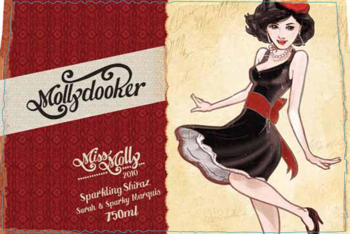 Mollydooker Miss Molly Sparkling Shiraz 2010 Front Label