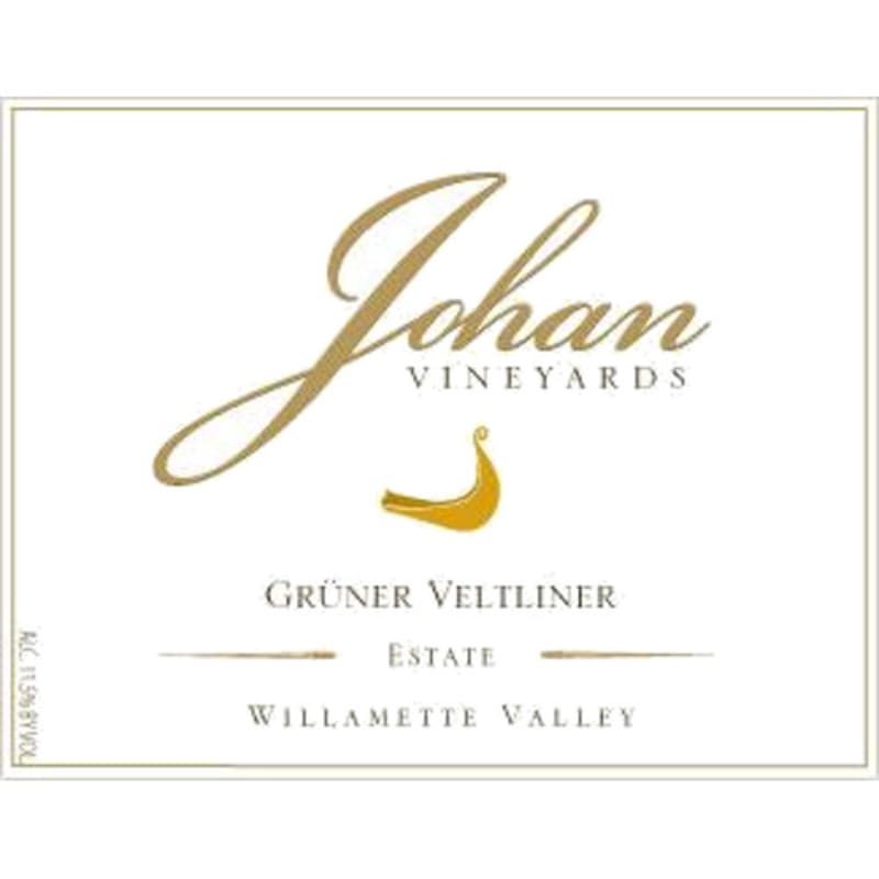 Johan Vineyards Gruner Veltliner 2013 Front Label