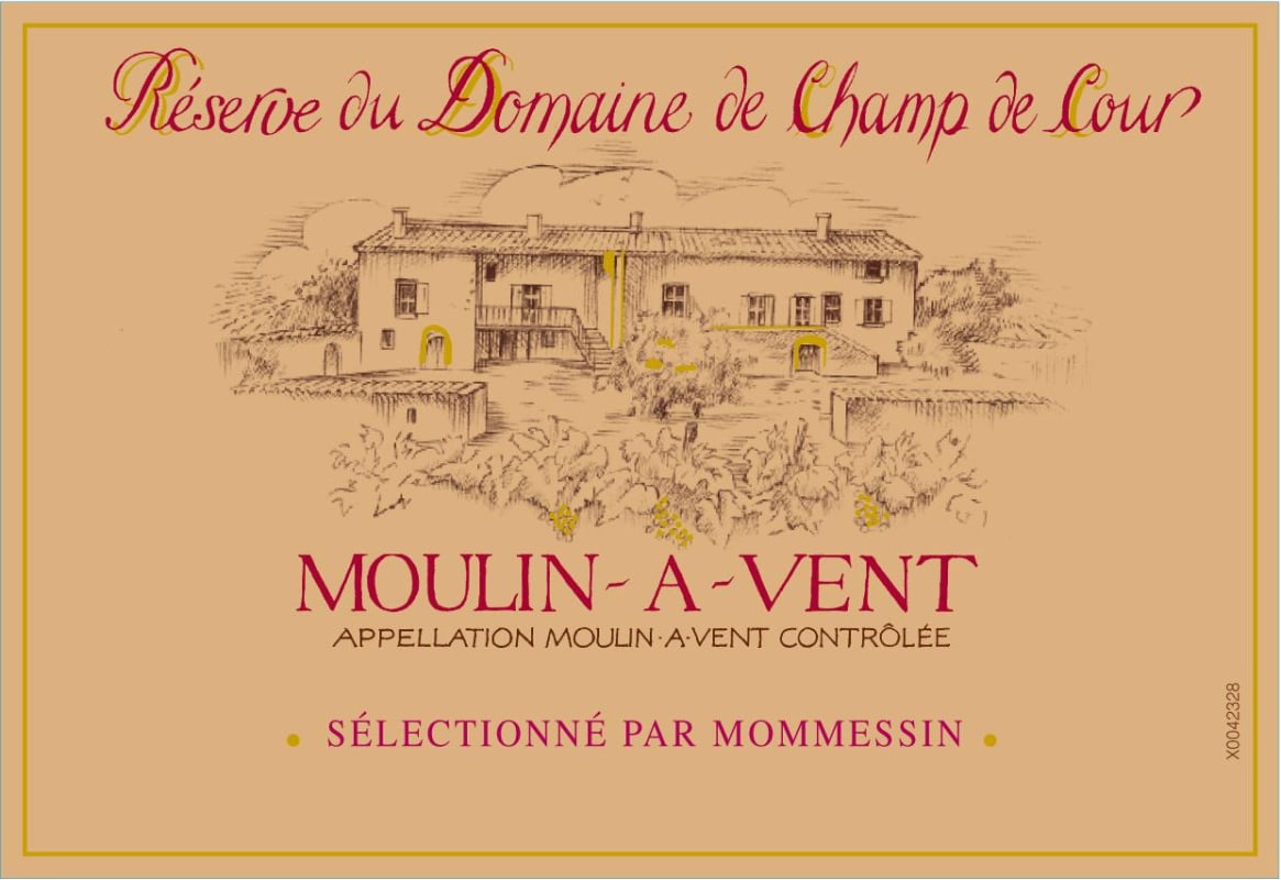 Mommessin Moulin-a-Vent Reserve du Domaine de Champ de Cour 2011 Front Label