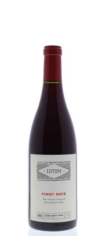 LUTUM Bien Nacido Pinot Noir 2012 Front Bottle Shot