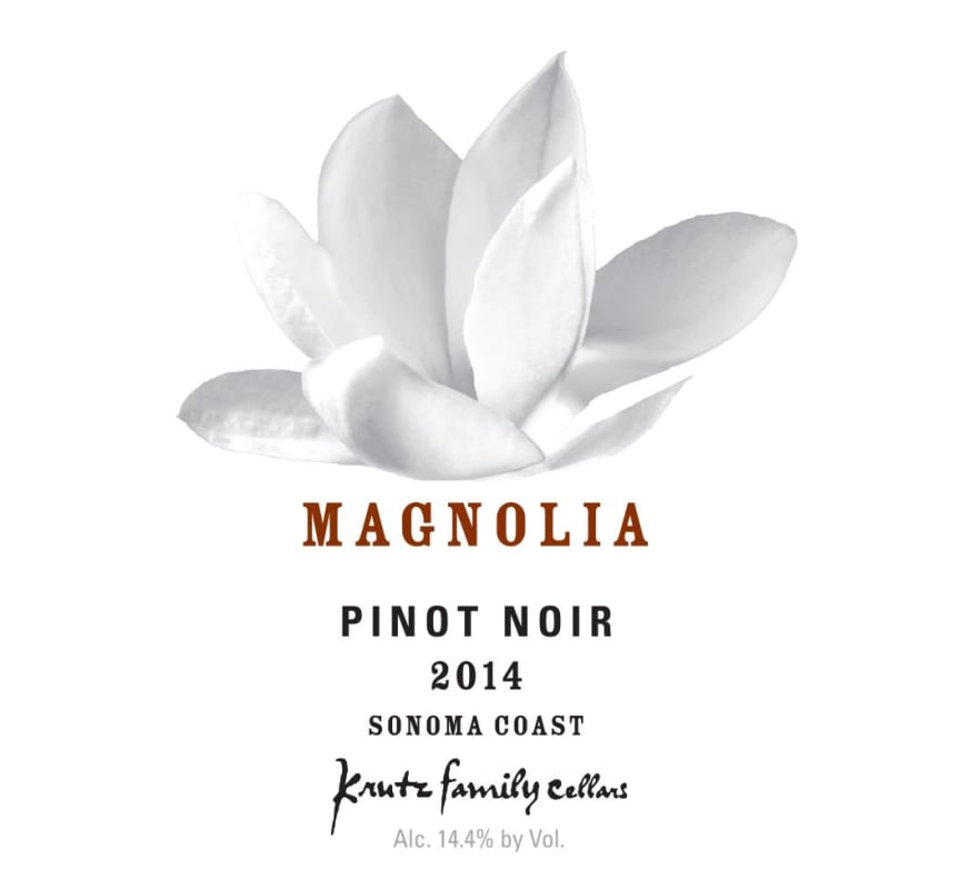 Krutz Family Cellars Magnolia Series Pinot Noir 2014 Front Label