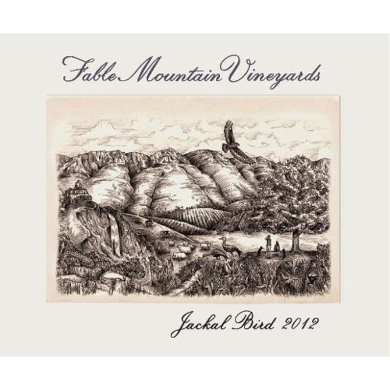 Fable Mountain Vineyards Jackal Bird White Blend 2012 Front Label