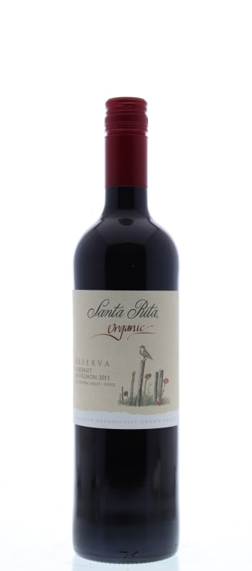 Santa Rita Organic Reserva Cabernet Sauvignon 2011 Front Bottle Shot
