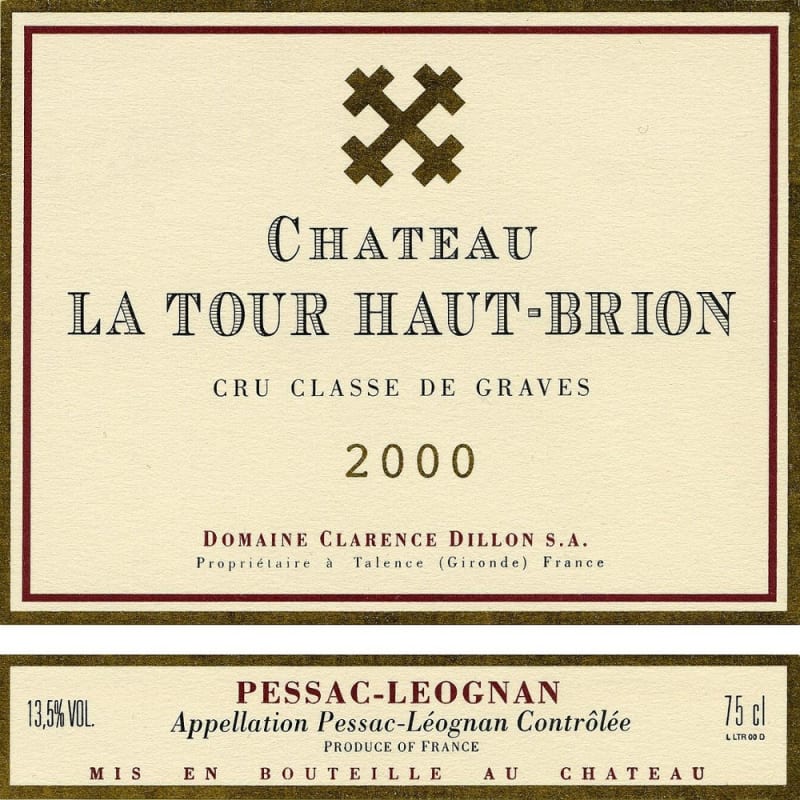 Chateau La Tour Haut Brion Pessac-Leognan (Graves) 2000 Front Label