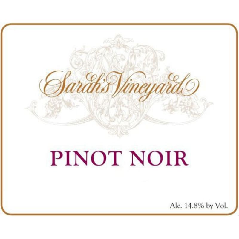 Sarah's Vineyard Central Coast Pinot Noir 2013 Front Label