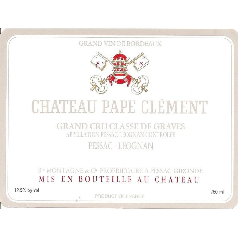 Chateau Pape Clement 1990 Front Label