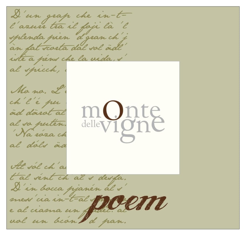 Monte delle Vigne Colli di Parma Poem 2014 Front Label