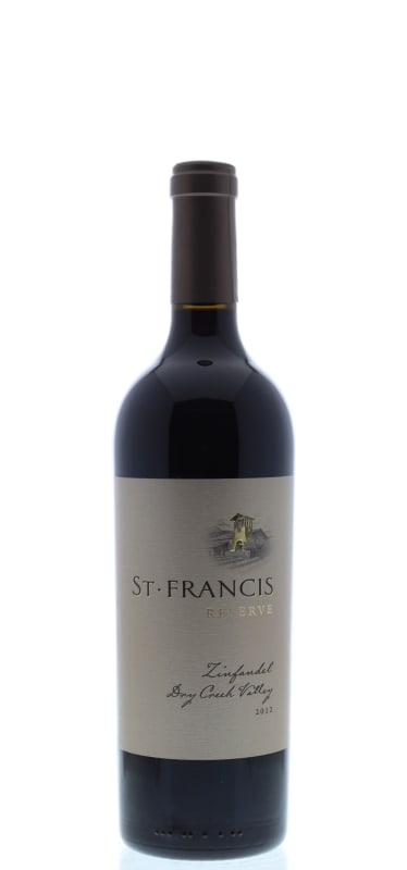 St. Francis Reserve Zinfandel 2012 Front Bottle Shot